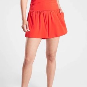 Athleta Flow With it Short - Flame Red - XS